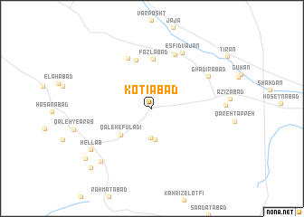 map of Kotīābād