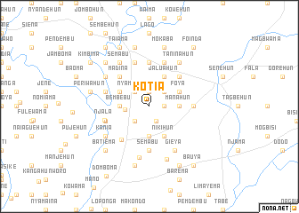 map of Kotia