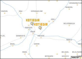 map of Kotiédia