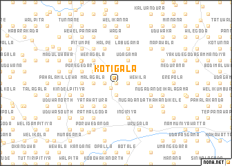 map of Kotigala