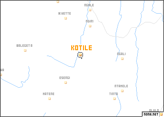 map of Kotile