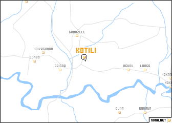 map of Kotili