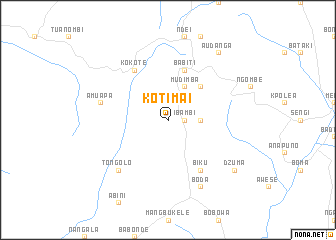 map of Kotimai