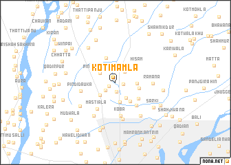 map of Kot Imāmla