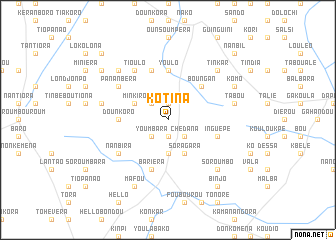 map of Kotina