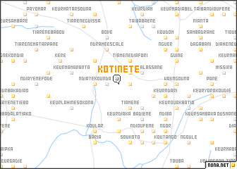 map of Kotinété