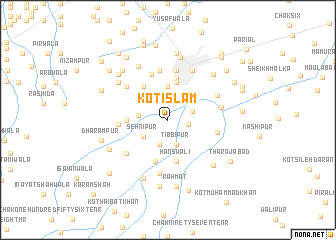 map of Kot Islām