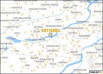 map of Kot Ismāīl