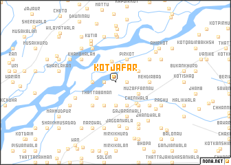 map of Kot Jāfar