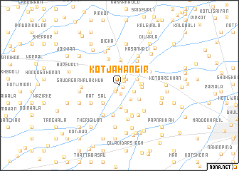 map of Kot Jahāngīr