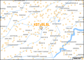 map of Kot Jalāl