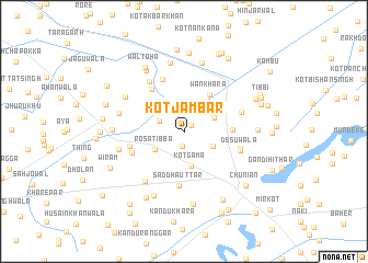 map of Kot Jambar