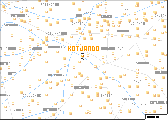 map of Kot Jando