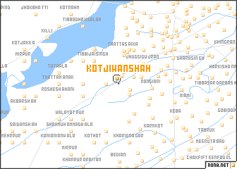 map of Kot Jiwan Shāh