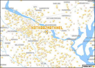 map of Kotka Azmat Khel