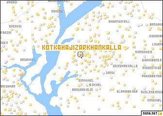 map of Kotka Hāji Zar Khān Kalla