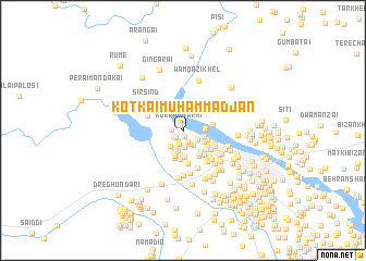 map of Kotkai Muhammad Jān