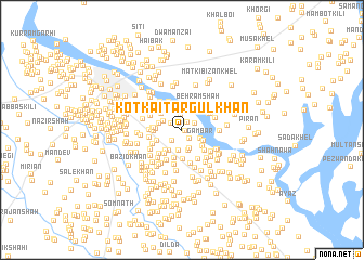 map of Kotkai Targul Khān