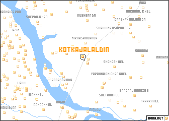 map of Kotka Jalāl Dīn