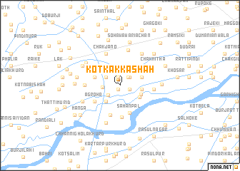 map of Kot Kakka Shāh