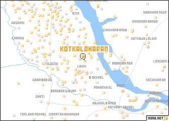 map of Kotka Lohārān