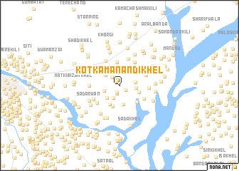 map of Kotka Manandi Khel