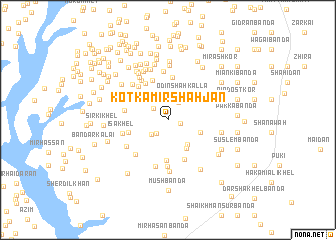 map of Kotka Mīr Shāh Jān