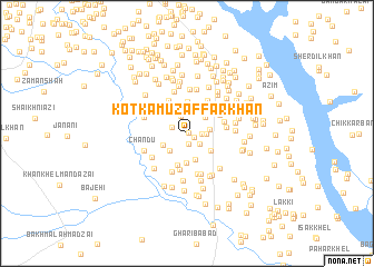 map of Kotka Muzaffar Khān