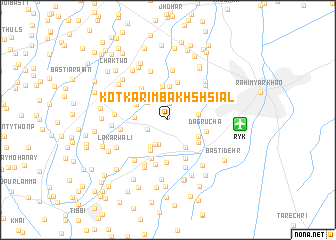 map of Kot Karīm Bakhsh Siāl