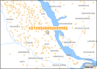 map of Kotka Shāh Muhammad