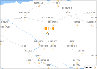 map of Kotka