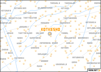 map of Kot Kesho