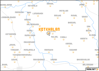 map of Kot Khalan