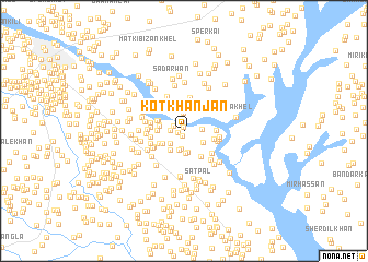 map of Kot Khanjān