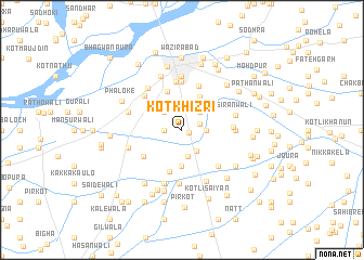 map of Kot Khizri