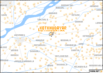 map of Kot Khūdāyār