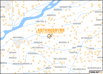 map of Kot Khūdāyār