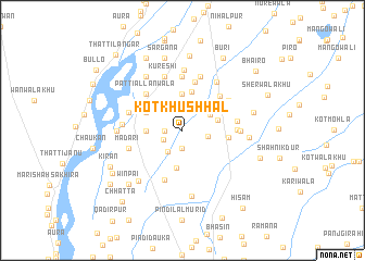 map of Kot Khushhāl