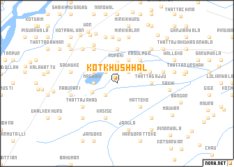 map of Kot Khushhāl