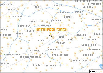 map of Kot Kirpāl Singh