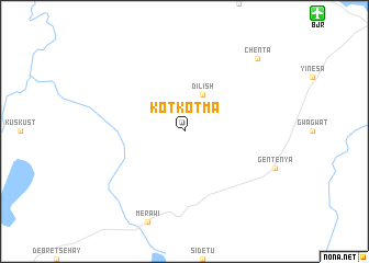 map of Kʼotʼkʼotʼma