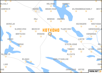 map of Kotkowo