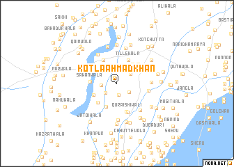 map of Kotla Ahmad Khān