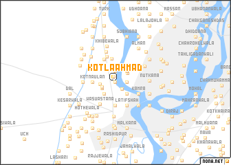 map of Kotla Ahmad