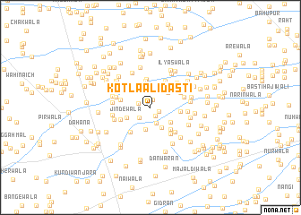 map of Kotla Ali Dasti