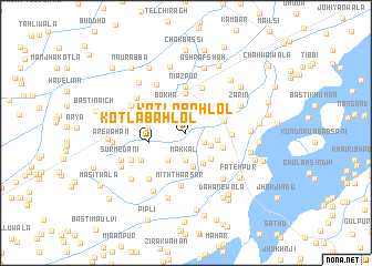 map of Kotla Bahlol