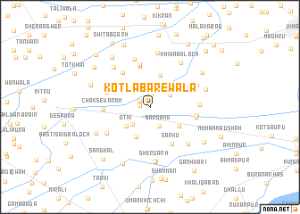 map of Kotla Barewāla