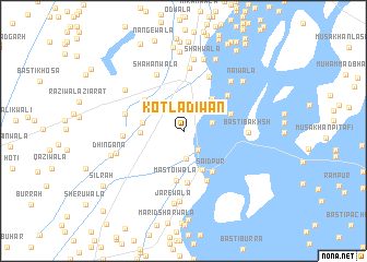 map of Kotla Dīwān