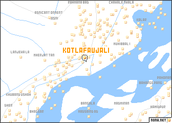 map of Kotla Fauj Ali