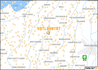 map of Kotla Hayāt